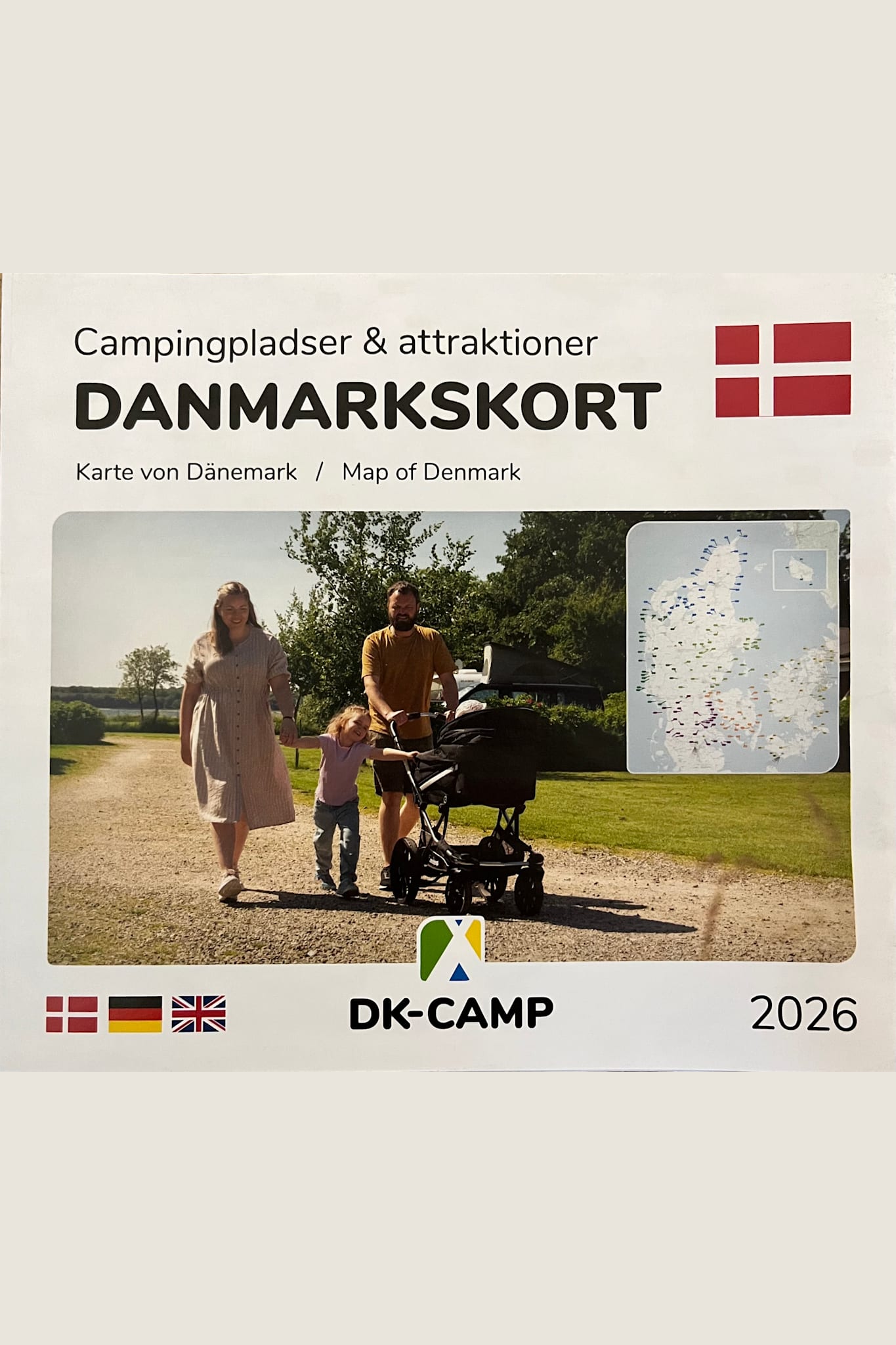 DK-CAMP: Danmarkskort 2026 - KAN KUN BESTILLES AF DK-CAMP-PLADSER