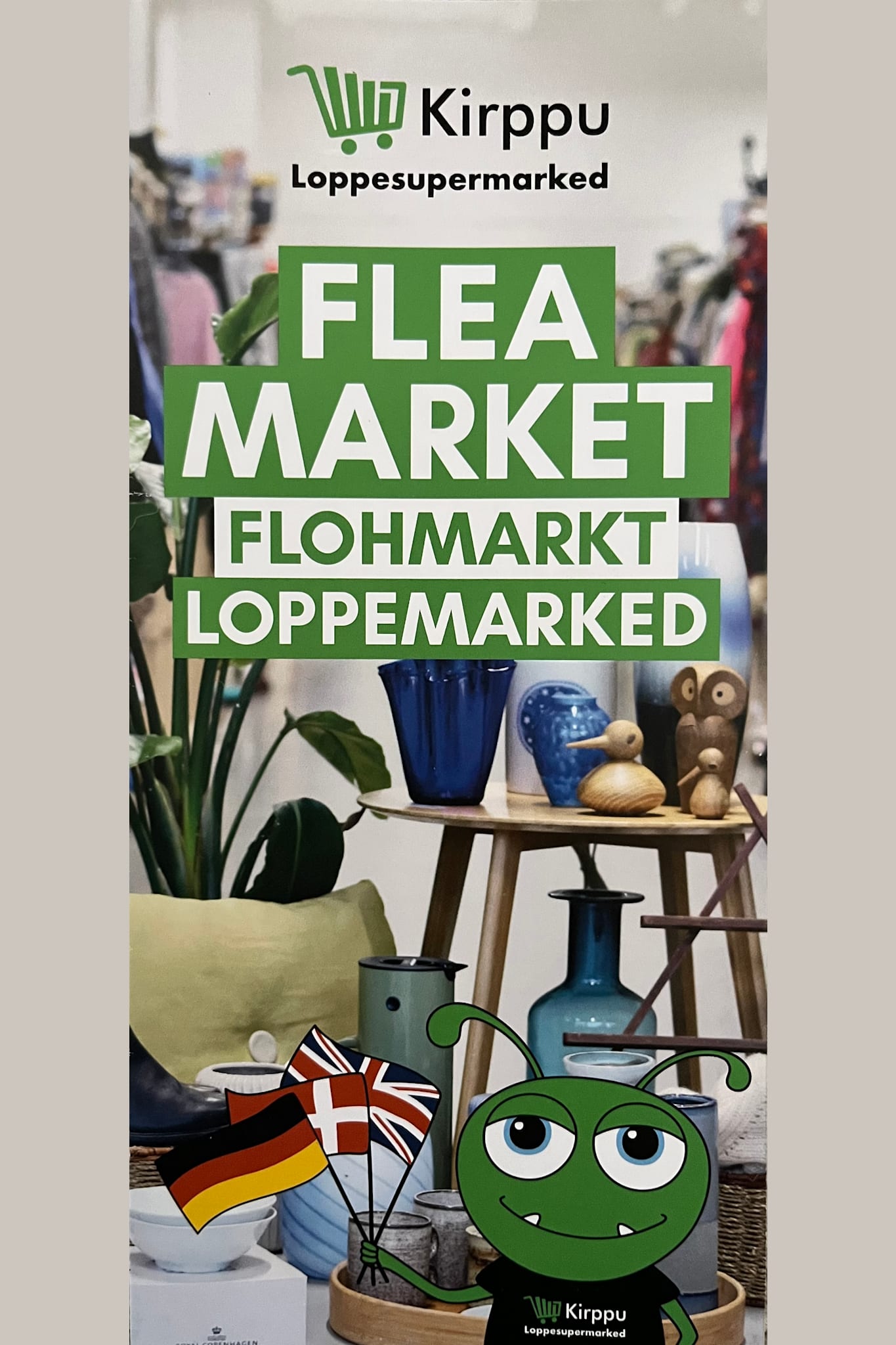 Kirppu - Loppesupermarked (DK, UK, DE) (Flea Market, Flohmarkt)
